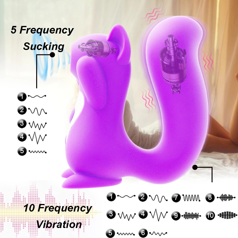 VIBRADOR SUCCIONADOR ARDILLA 