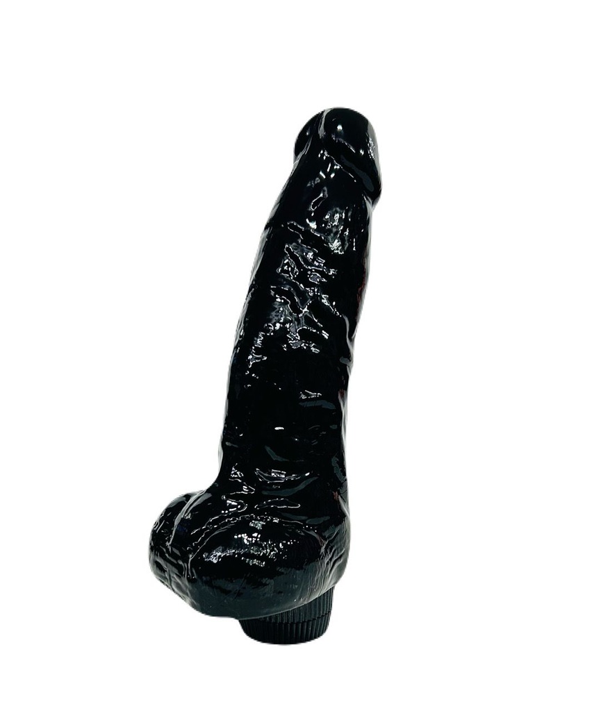 VIBRADOR JELLY CON TESTICULOS 20CM