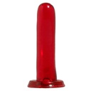 DILDO BASIX RUBBER WORKS SMOOTHY RED (12.8 CM)