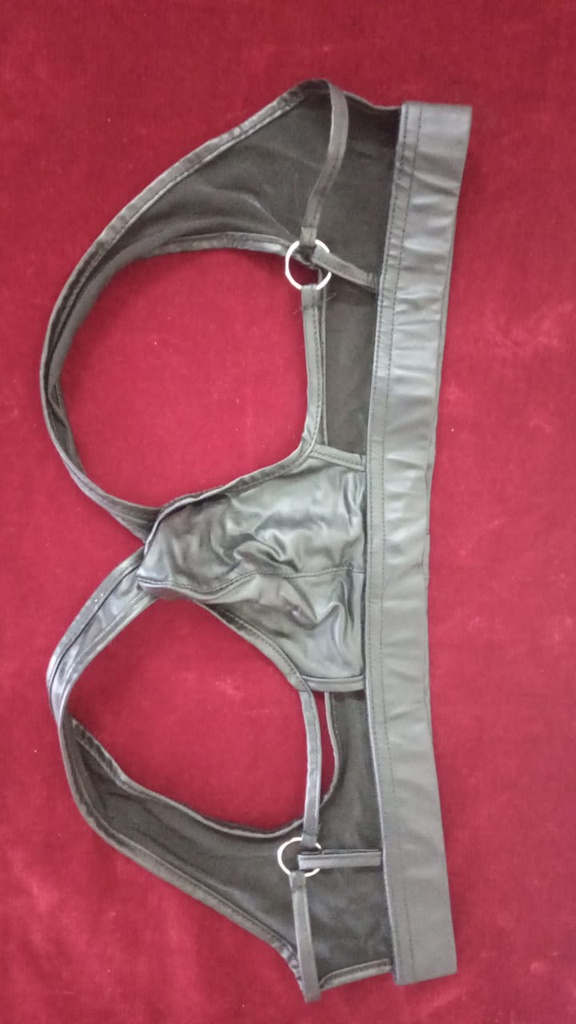 SUSPENSORIO TANGA DE VINIPIEL PARA HOMBRE