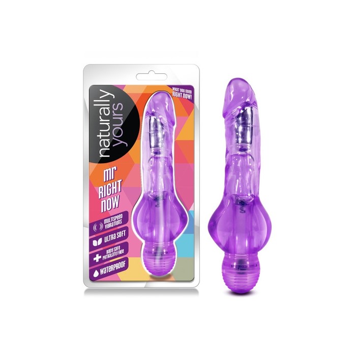 VIBRADOR NATURALLY YOURS MR RIGHT NOW PURPLE