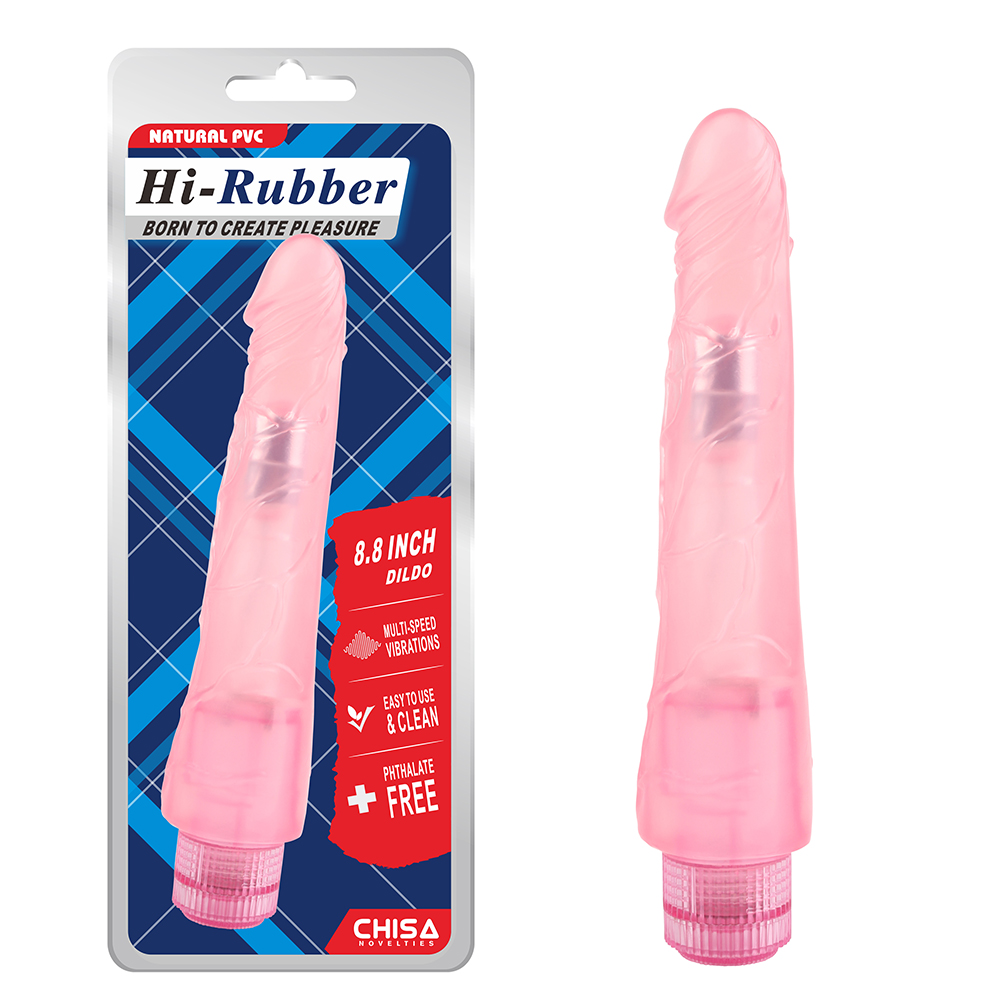 VIBRADOR 8.8 PULGADAS ROSA  HI-RUBER