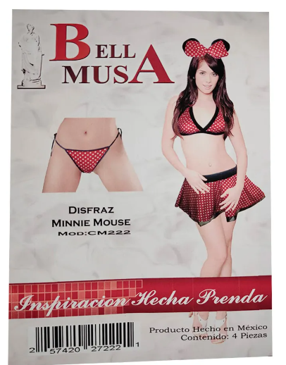 DISFRAZ BELLA MUSA MINNIE MOUSE