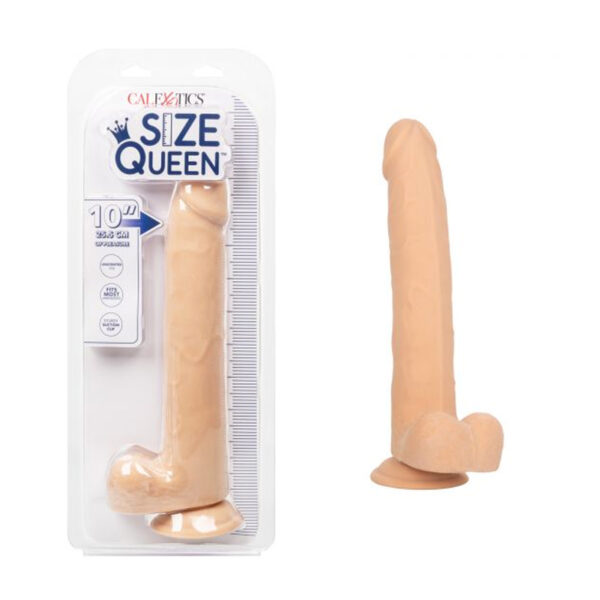 DILDO SIZE QUEEN 10&quot; CON COPA DE SUCCION