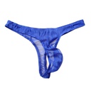 TANGA PARA HOMBRE EN TRANSPARENCIA AZUL O NEGRA