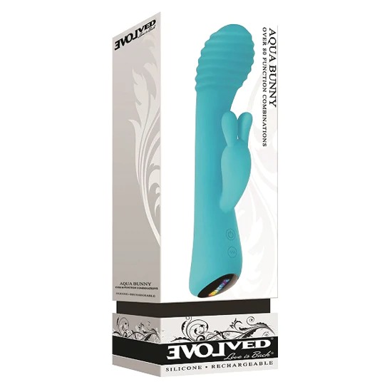 VIBRADOR DOBLE MOTOR 80 FUNCIONES EVOLVED AQUA BUNNY 