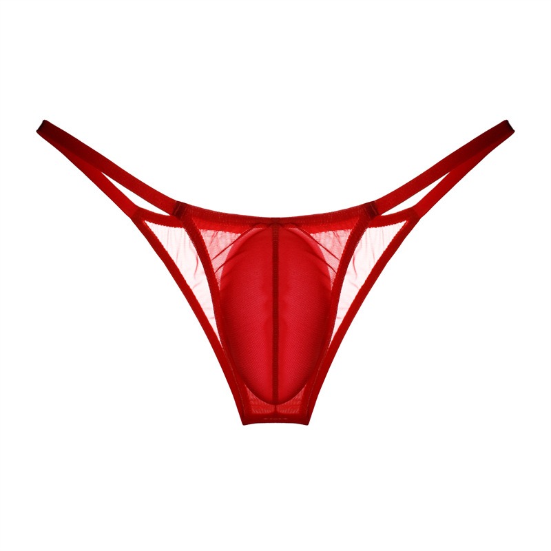 TANGA HOMBRE TRANSPARENTE DE MALLA