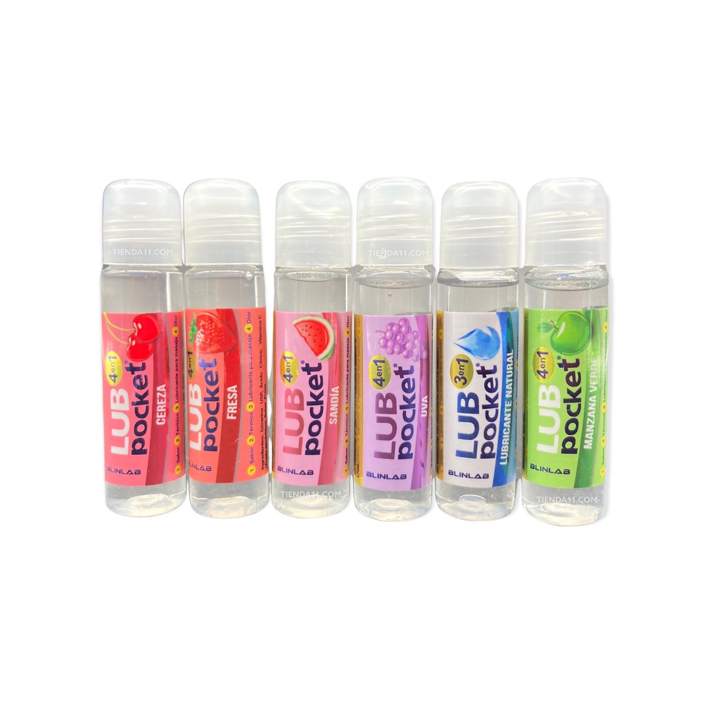 LUBRICANTE 4 EN 1 LUB POCKET SABORES 10ML