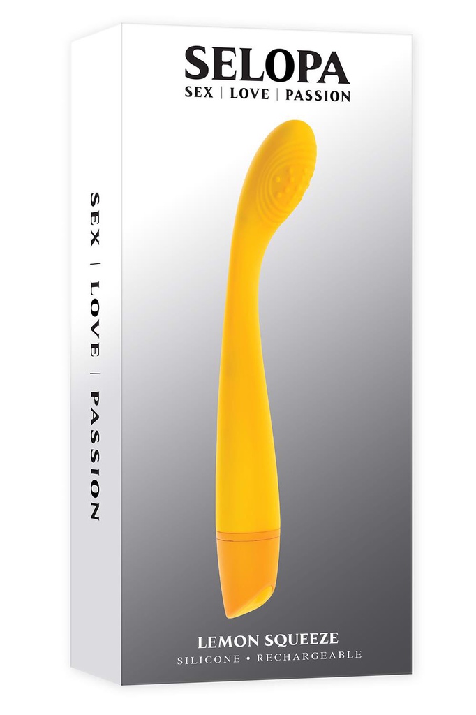 VIBRADOR PUNTO G RECARGABLE SELOPA LEMON