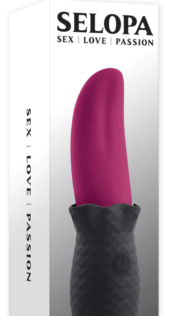 VIBRADOR SELOPA EN FORMA DE LENGUA RECARGABLE 10 VIBRACIONES