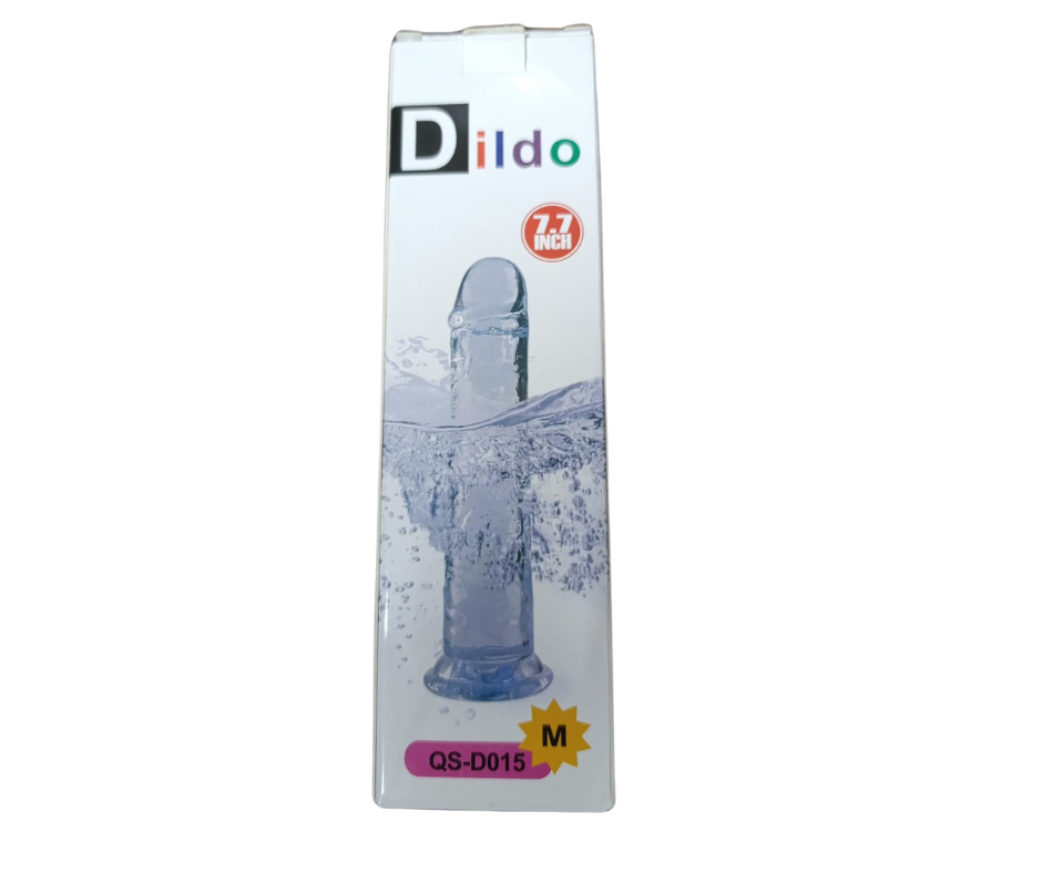 DILDO BICOLOR TRANSPARENTE 7.7