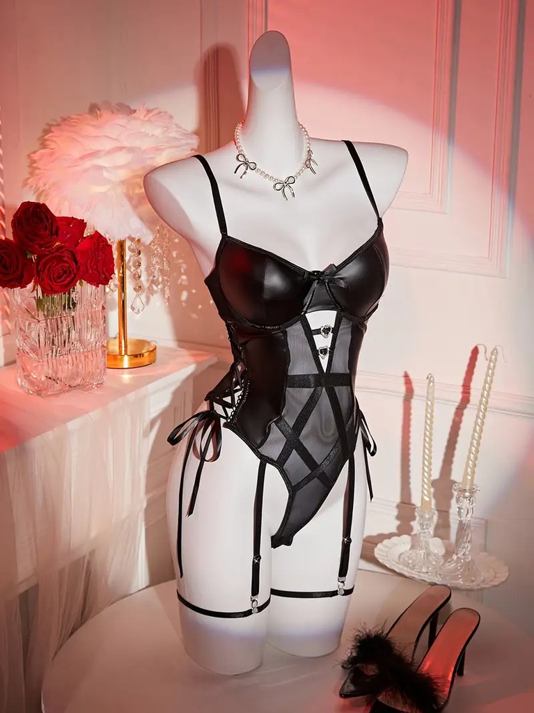 LENCERIA TIPO LATEX BODY CON LIGUERO