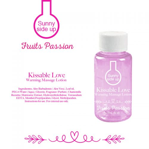 ACEITE PARA MASAJE KISSABLE LOVE LOTION MASSAGE SUNNY SIDE UP 30 ML