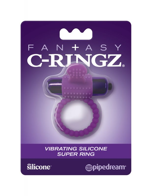 ANILLO FANTASY C RINGZ VIBRATING SILICONE SUPER RING MORADO