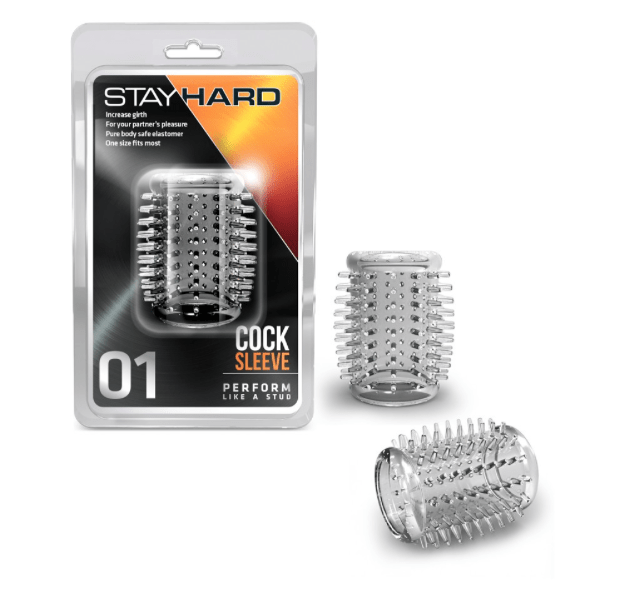 ANILLO STAY HARD COCK SLEEVE CLEAR 01 ELASTICO