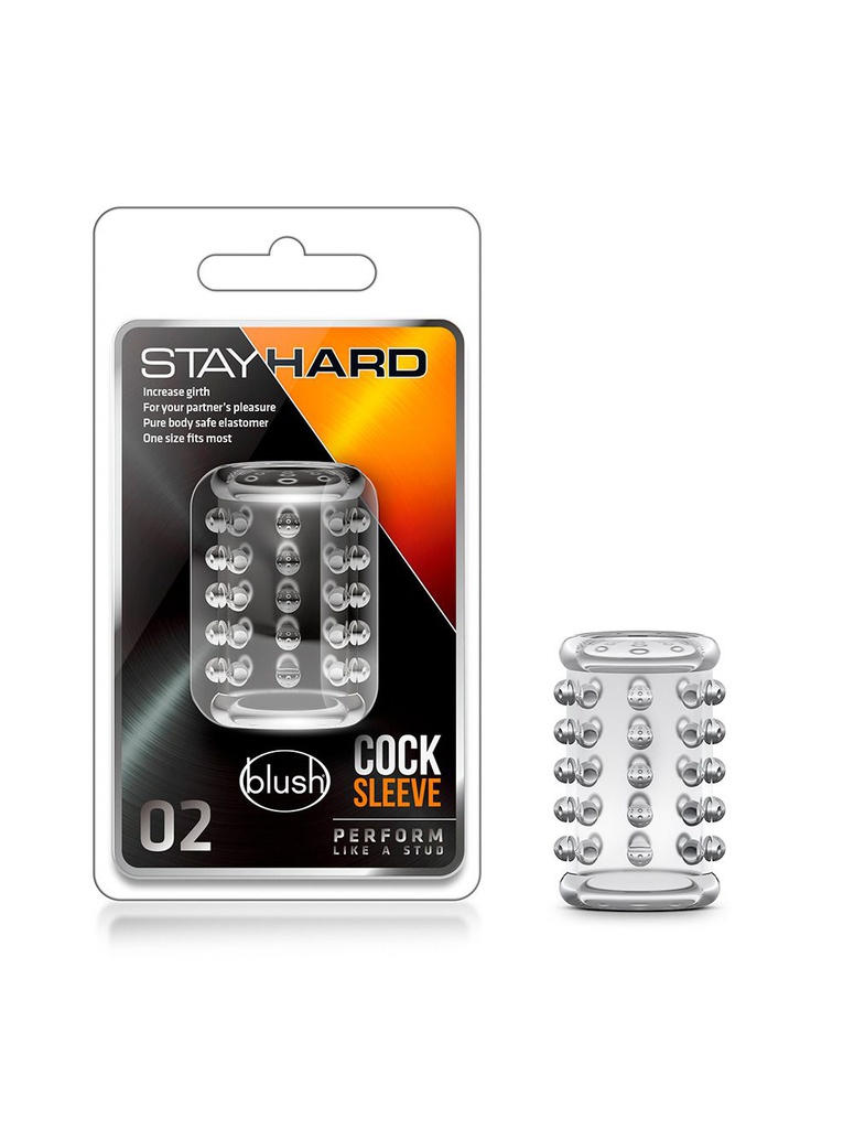 ANILLO STAY HARD COCK SLEEVE CLEAR 02 ELASTICO