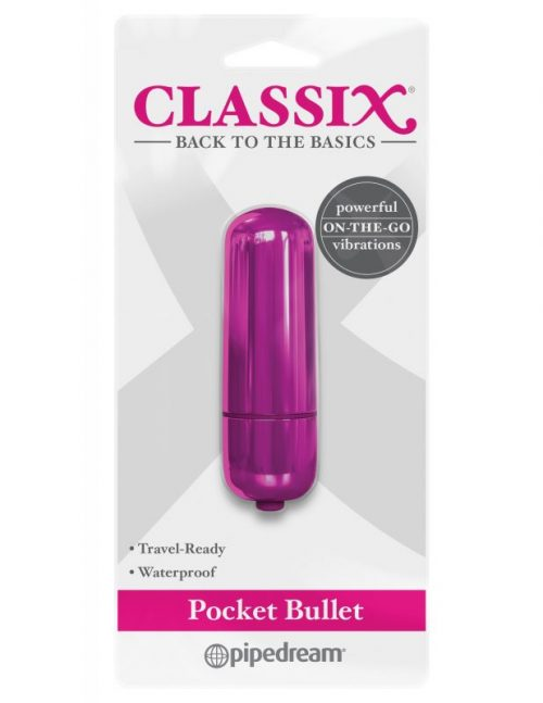 VIBRATOR POCKET BULLET CLASSIX IMPERMEABLE ROSA