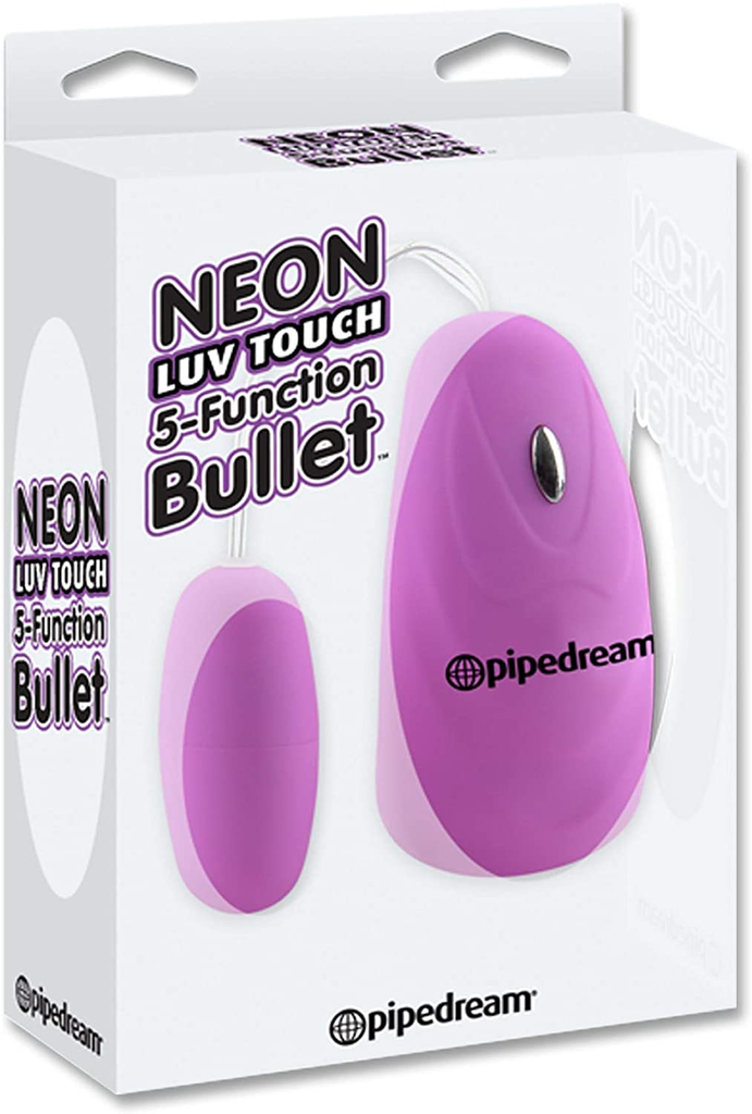 BALA NEON LUV TOUCH 5 FUNTIONS BULLET ROSA (USA BATERIAS)