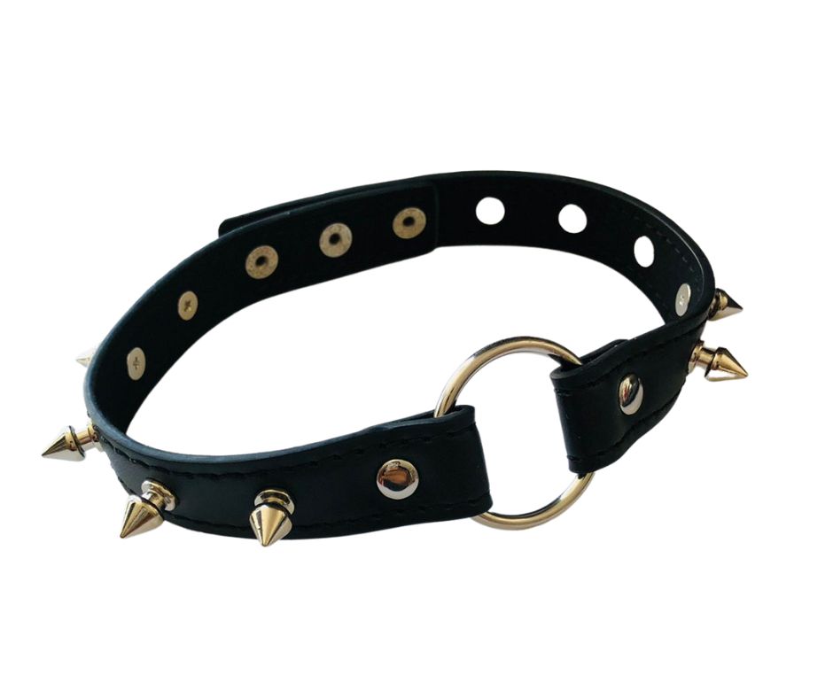 COLLAR PICOS CON ARGOLLA BDSM