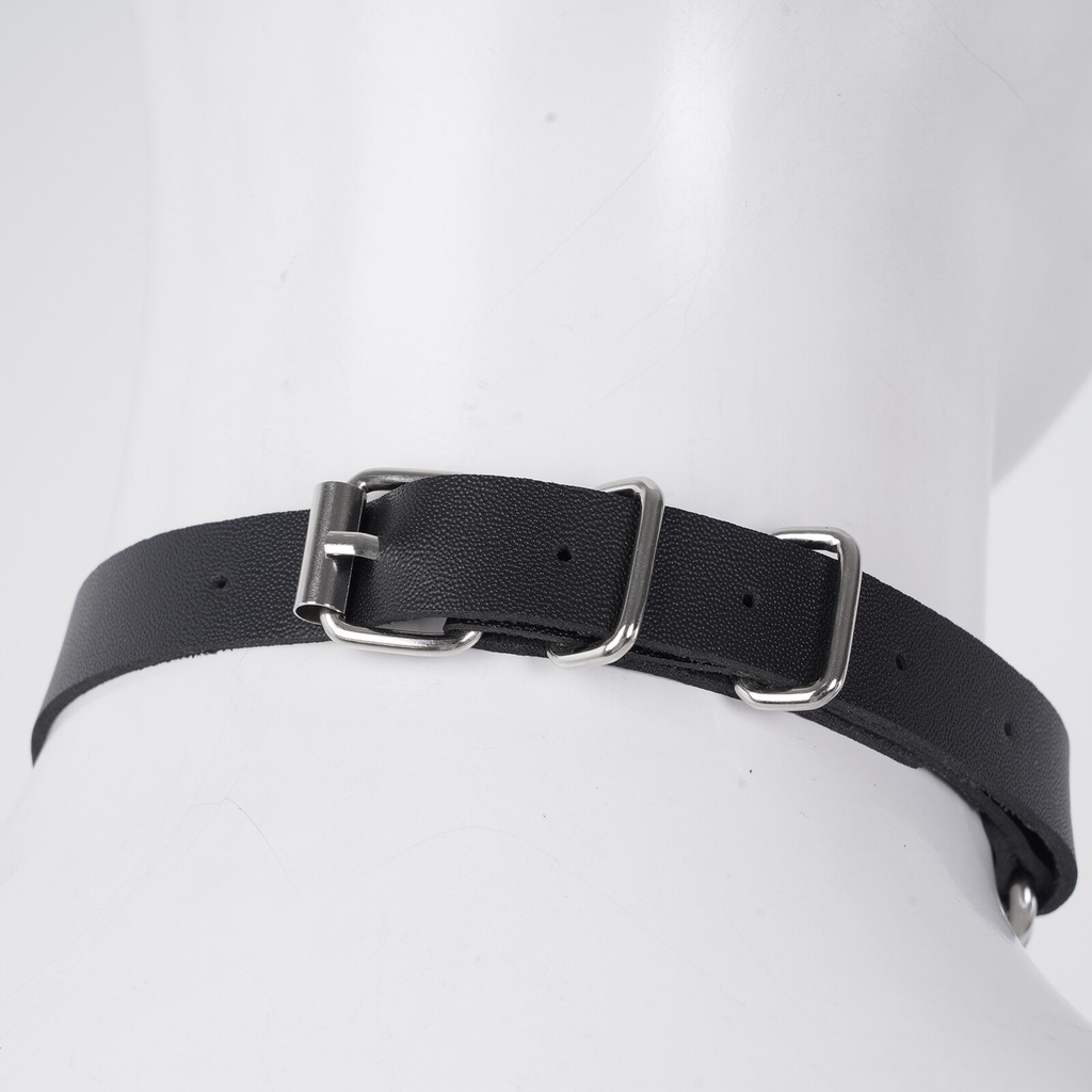 BDSM COLLAR SADO H-M DE PIEL SINTETICA