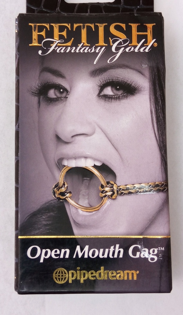 BDSM OPEN MOUTH GAG DORADA