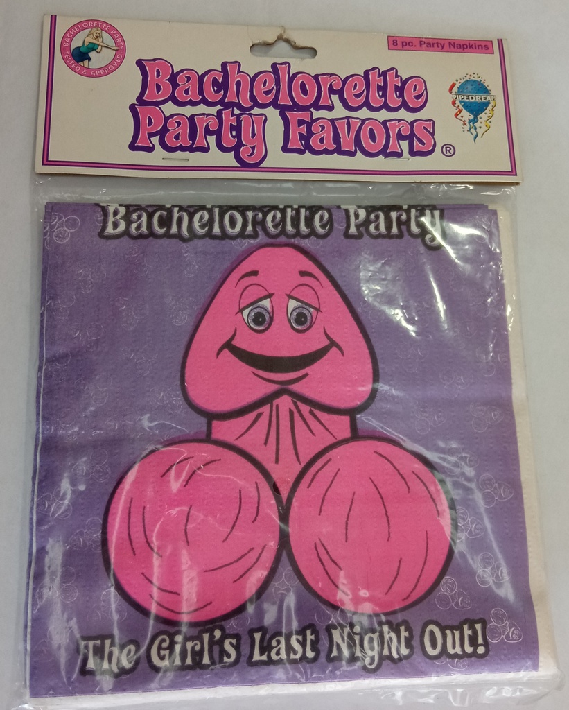 SERVILLETAS DE PENE BACHELORETTE PARTY FAVORS