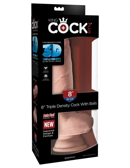 DILDO KING COCK PLUS 8&quot; DENSITY FAT COC