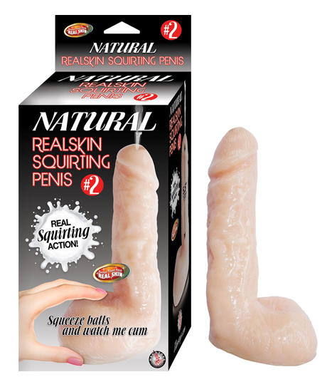 DILDO NATURAL REALSKIN SQUIRT PENIS # 2 DE 6&quot;