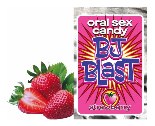 DULCES ORAL SEX CANDY STRAWBERRY BJ BLAST 18 GR