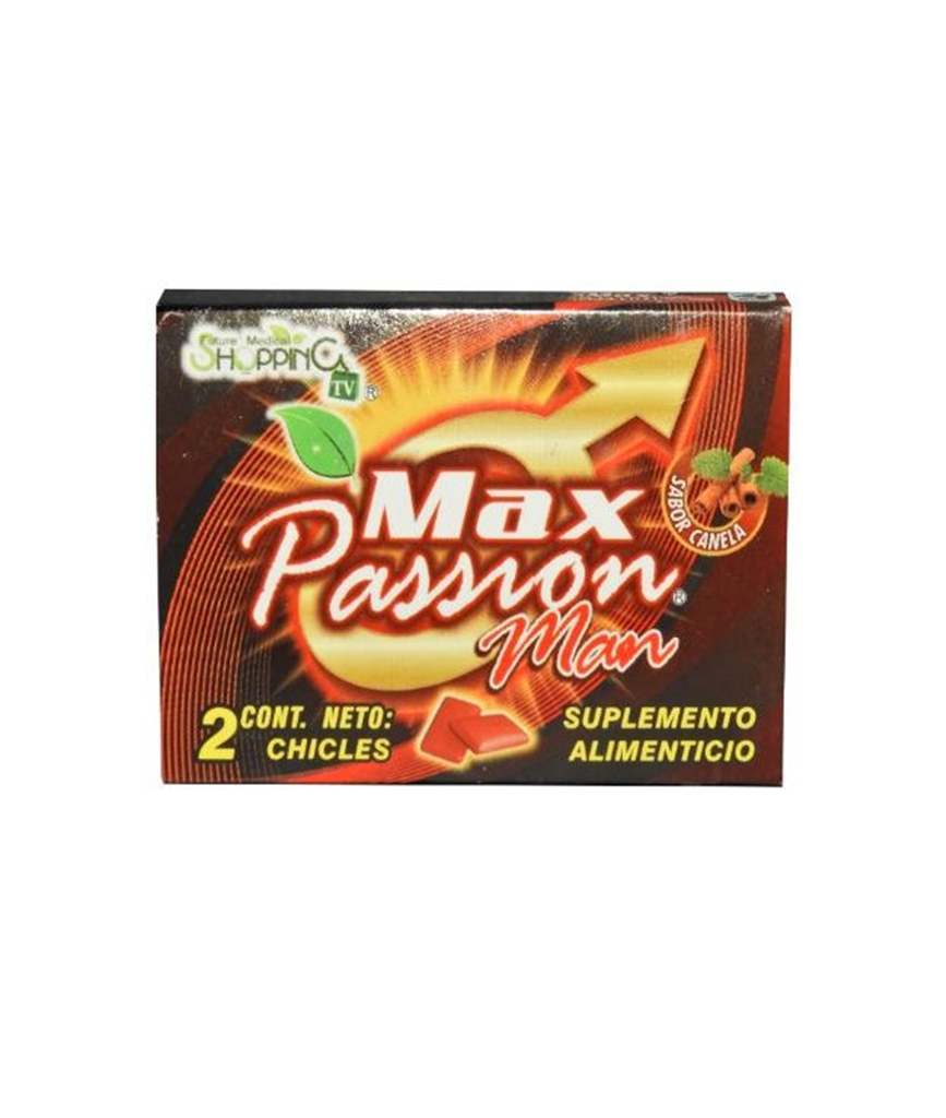 ESTIMULANTE VIGORIZANTE MAX PASSION MASCULINO CHICLE