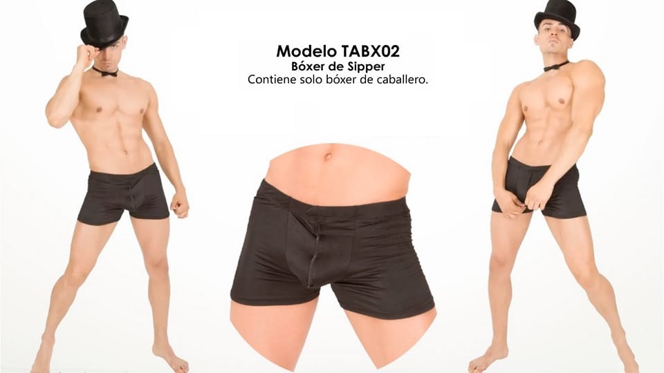 LENCERIA BOXER PARA CABALLERO CON ZIPPER