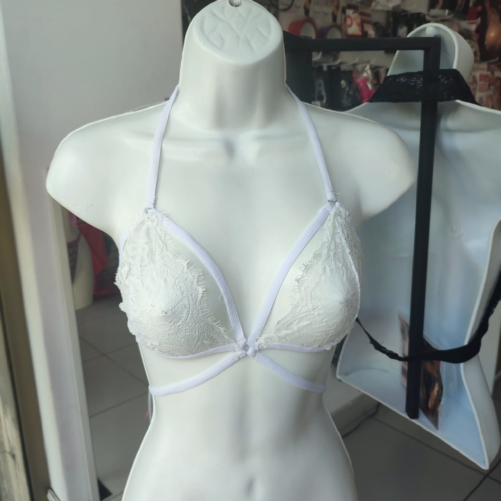 BRALETTE ASHLEY ENCAJE BLANCO