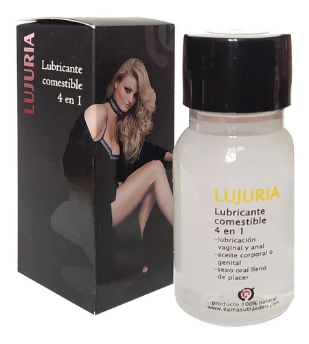 LUBRICANTE GEL COMESTIBLE LUJURIA 4 EN 1 30ML