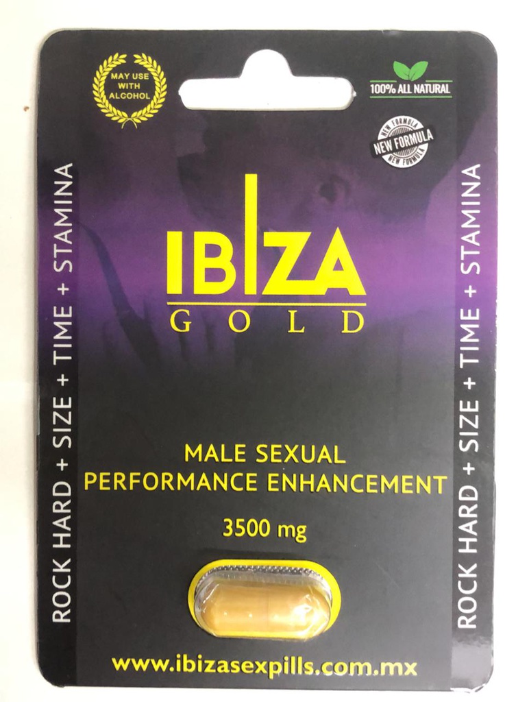 IBIZA GOLD MALE SEXUAL 3500 MG PERFORMANCE ENHANCEMENT PASTILLA