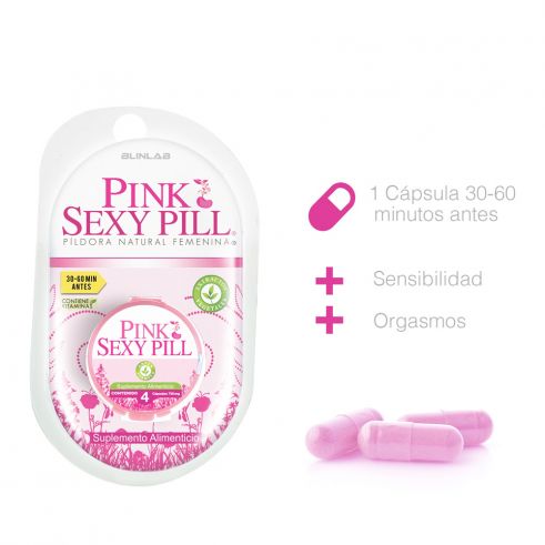 SEXY PILL PINK 4 PILDORAS ESTIMULANTES