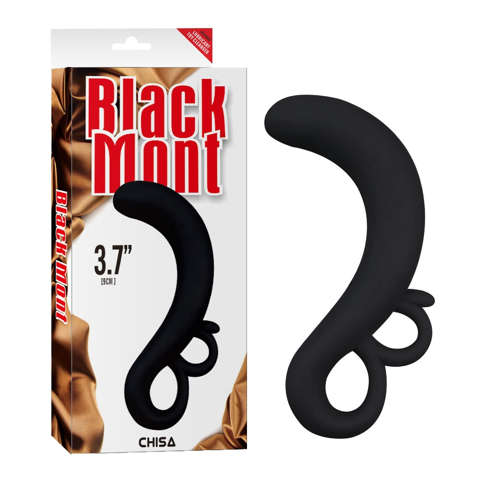 PLUG BALCK MONT 3.7&quot; IMPERMEABLE TWO FINGER G-SPOT