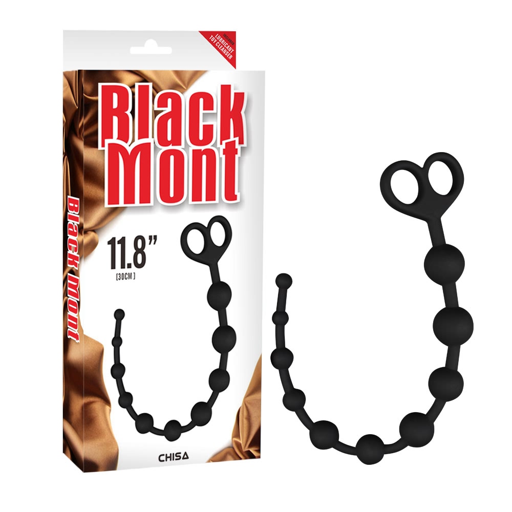 PLUG BALCK MONT BOYFRIEND BEADS 11.8&quot; IMPERMEABLE