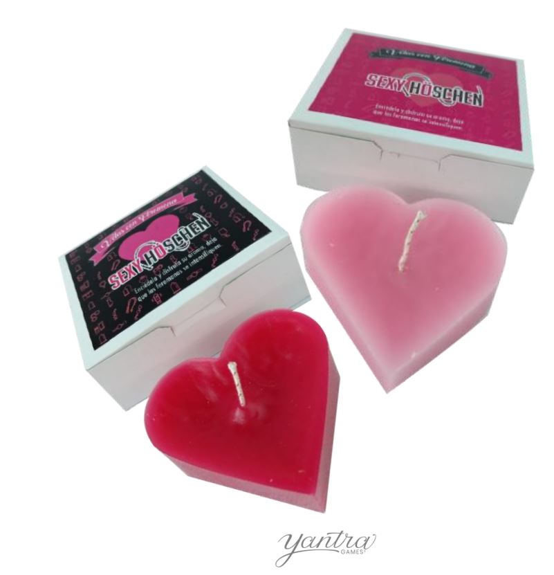 VELA DE CORAZON GRANDE CON FEROMONAS