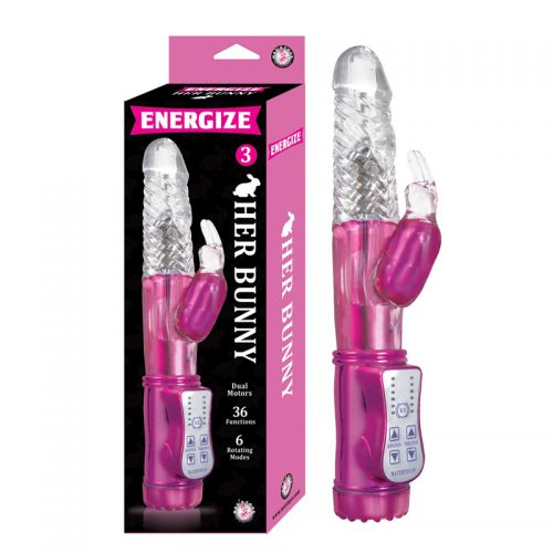 VIBRADOR ENERGIZE HER BUNNY 3  ROSA