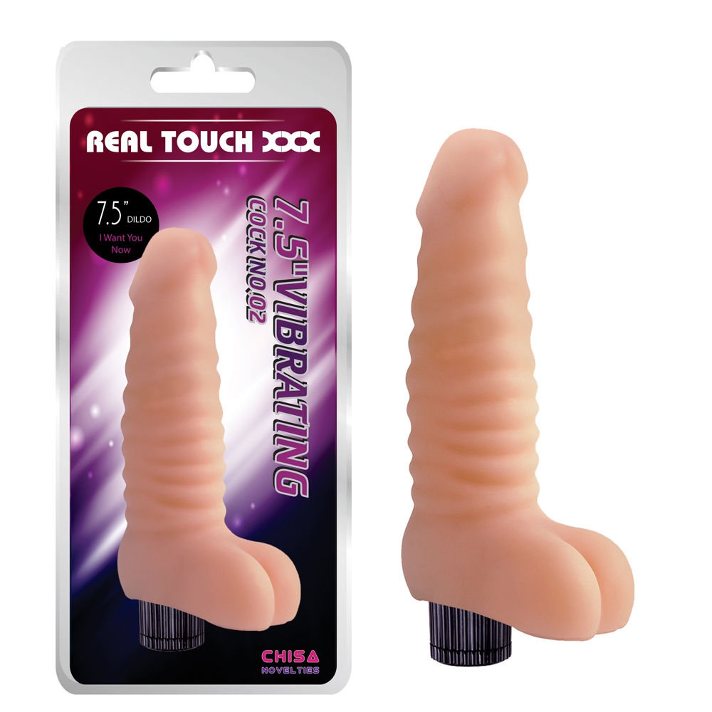 VIBRADOR REALTOUCH 7.5&quot; VIBRATING COCK NO 2