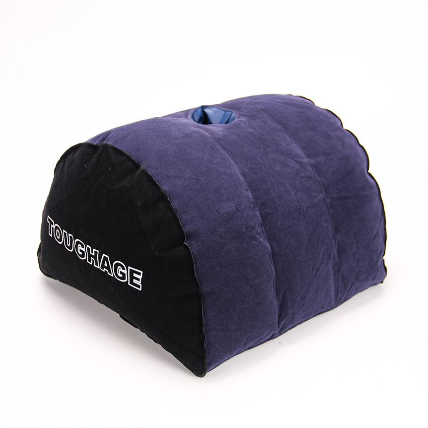 COUGHAGE COJIN INFLABLE COLOR AZUL BDSM PARA DILDOS