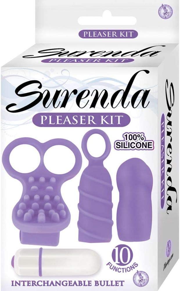 SURENDA PLEASER KIT INTERCHANGEABLE BULLET 10 FUNCIONES MORADA