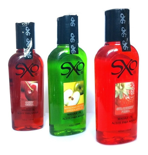 ACEITE PARA MASAJE SXO SABORES 120ML