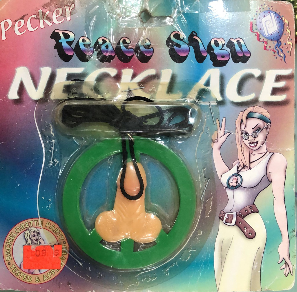 COLLAR PECKER PEACE SIGN NECKLACE