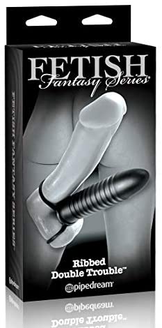 DILDO RIBBED DOUBLE TROUBLE PENETRACION FETISH