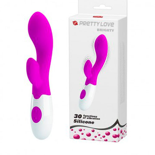 VIBRADOR PRETTY LOVE BRIGHTY CLITORIS Y PUNTO G 30FUN