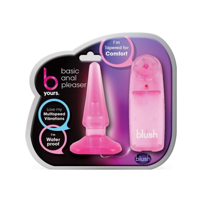 PLUG ANAL CON VIBRACION BASIC ANAL PLEASER B YOURS ROSA