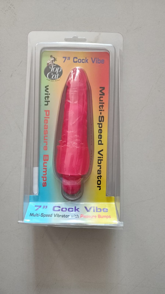 VIBRADOR TOP CAT 7&quot; COCK VIBE