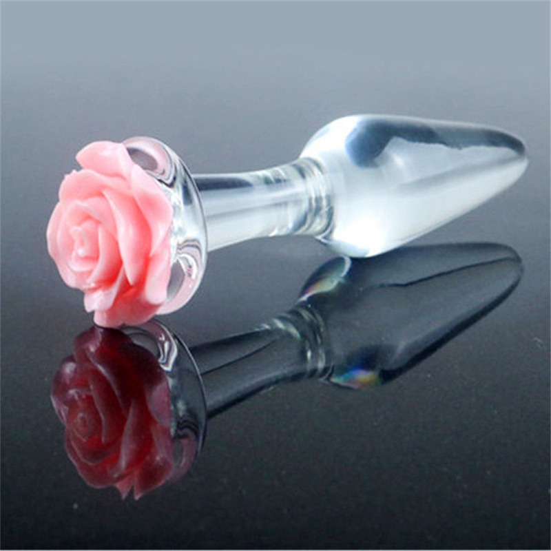 PLUG ANAL CRISTAL ROSA CONICO