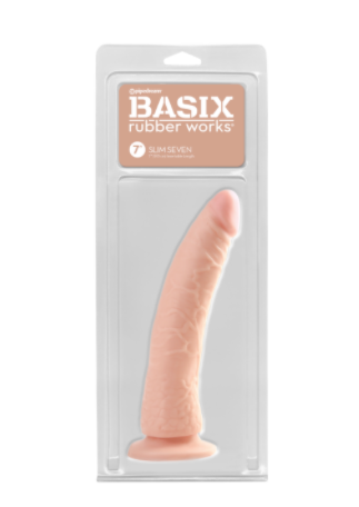 DILDO BASIX SLIM 7 DONG CARNE